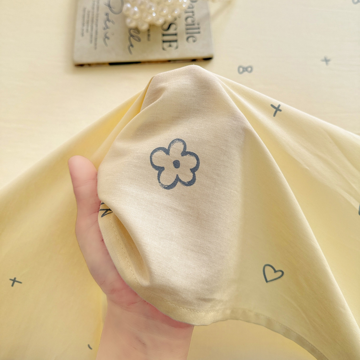 91家纺网 家纺一手货源 找家纺 名品家纺 2026新款100%纯棉床单系列 蝴蝶结花朵