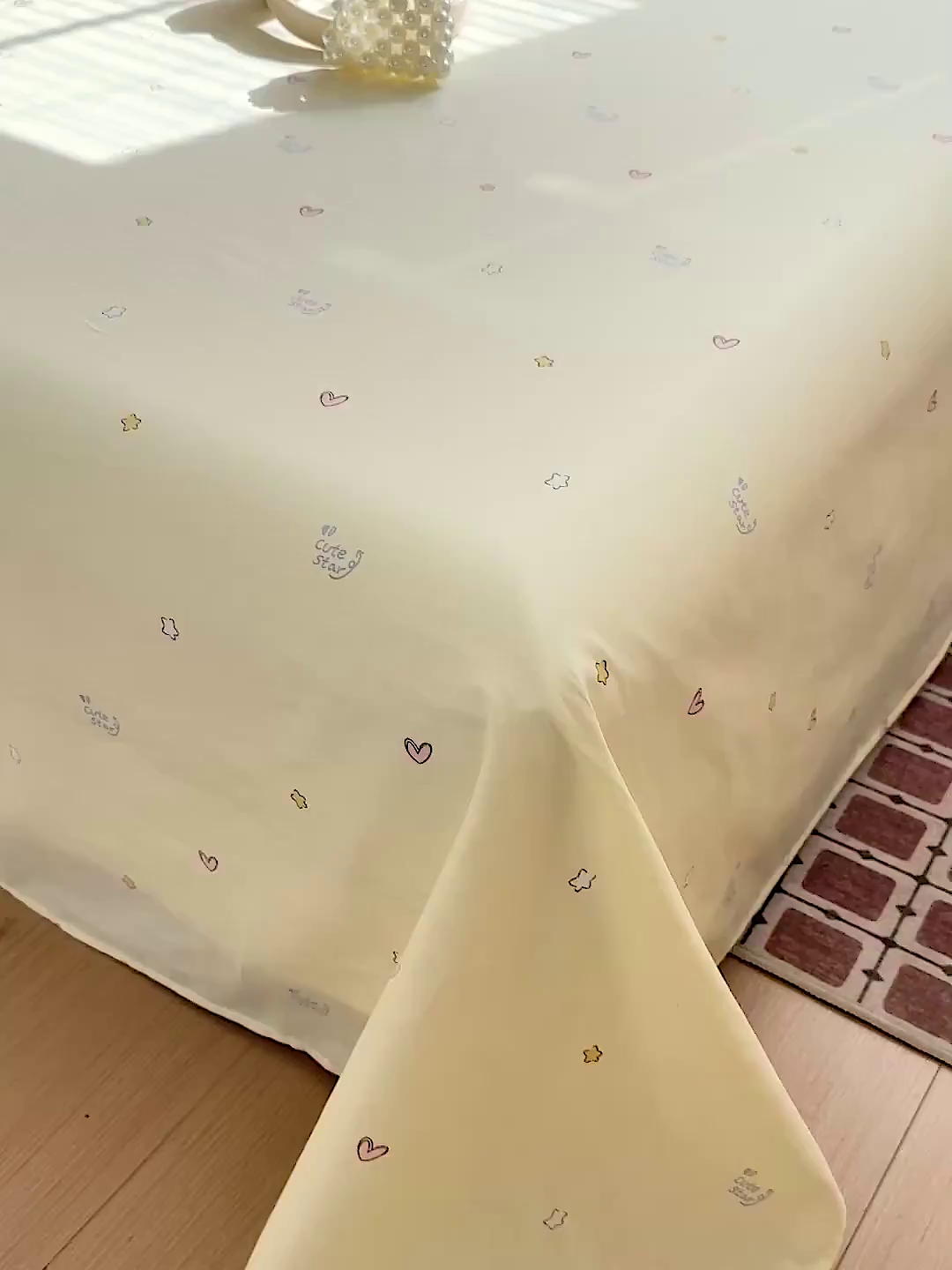 91家纺网 家纺一手货源 找家纺 名品家纺 2026新款100%纯棉床单系列 可爱星星-黄