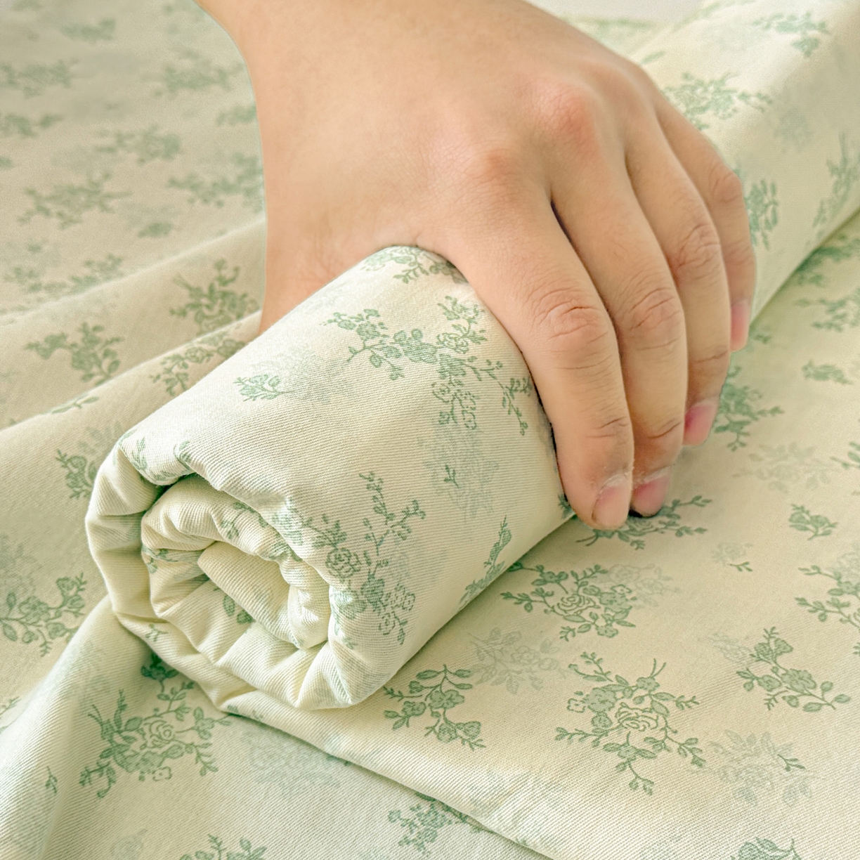 91家纺网 家纺一手货源 找家纺 名品家纺 2026新款100%纯棉床单系列 清清文絮