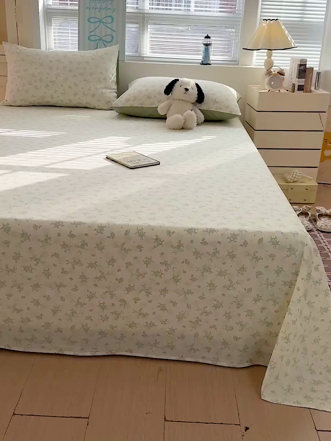 91家纺网 家纺一手货源 找家纺 名品家纺 2026新款100%纯棉床单系列 清清文絮