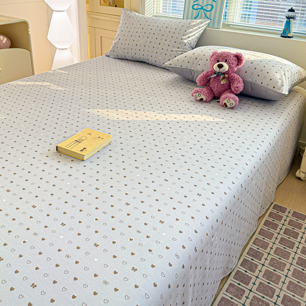 91家纺网 家纺一手货源 找家纺 名品家纺 2026新款100%纯棉床单系列 数字心情