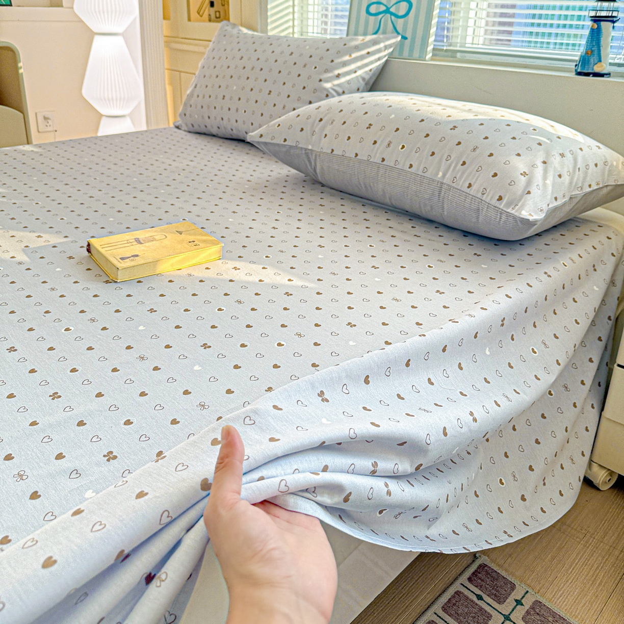 91家纺网 家纺一手货源 找家纺 名品家纺 2026新款100%纯棉床单系列 数字心情