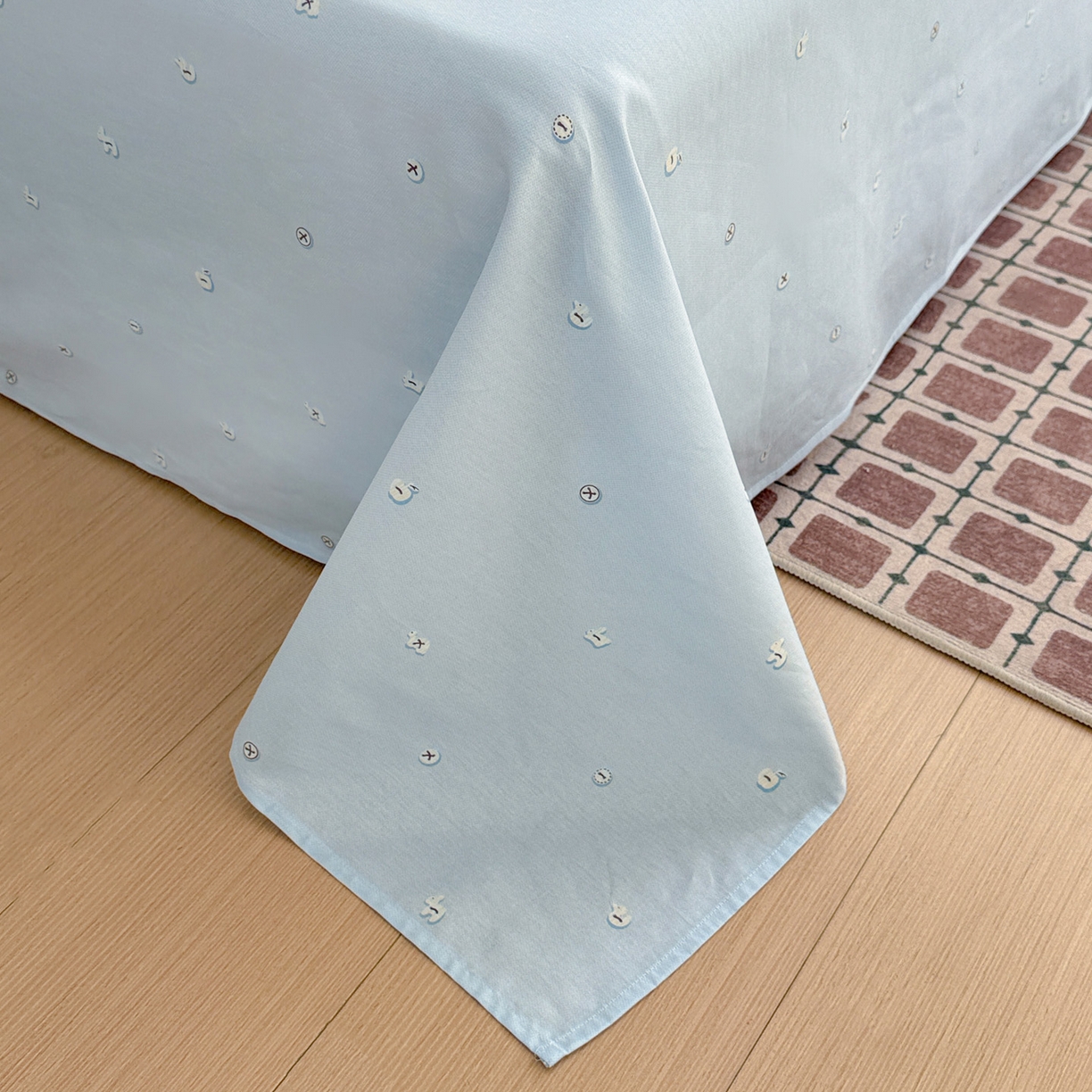 91家纺网 家纺一手货源 找家纺 名品家纺 2026新款100%纯棉床单系列 童话拼贴