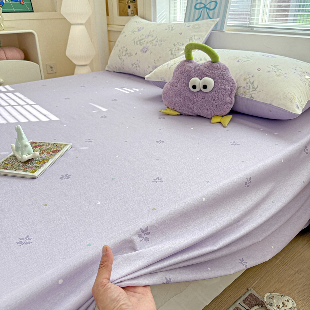 91家纺网 家纺一手货源 找家纺 名品家纺 2026新款100%纯棉床单系列 芜晴花