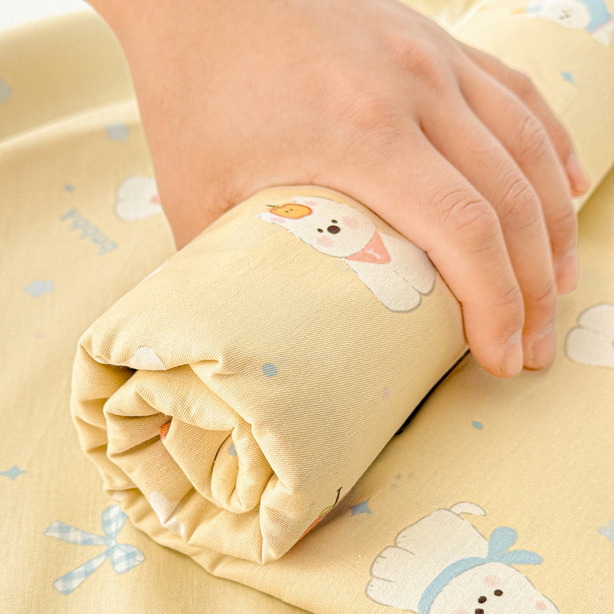 91家纺网 家纺一手货源 找家纺 名品家纺 2026新款100%纯棉床单系列 星愿汪汪