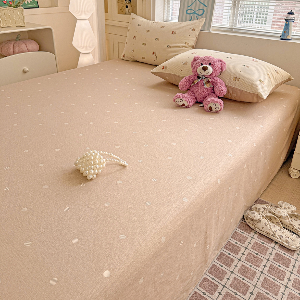 91家纺网 家纺一手货源 找家纺 名品家纺 2026新款100%纯棉床单系列 爪爪家族