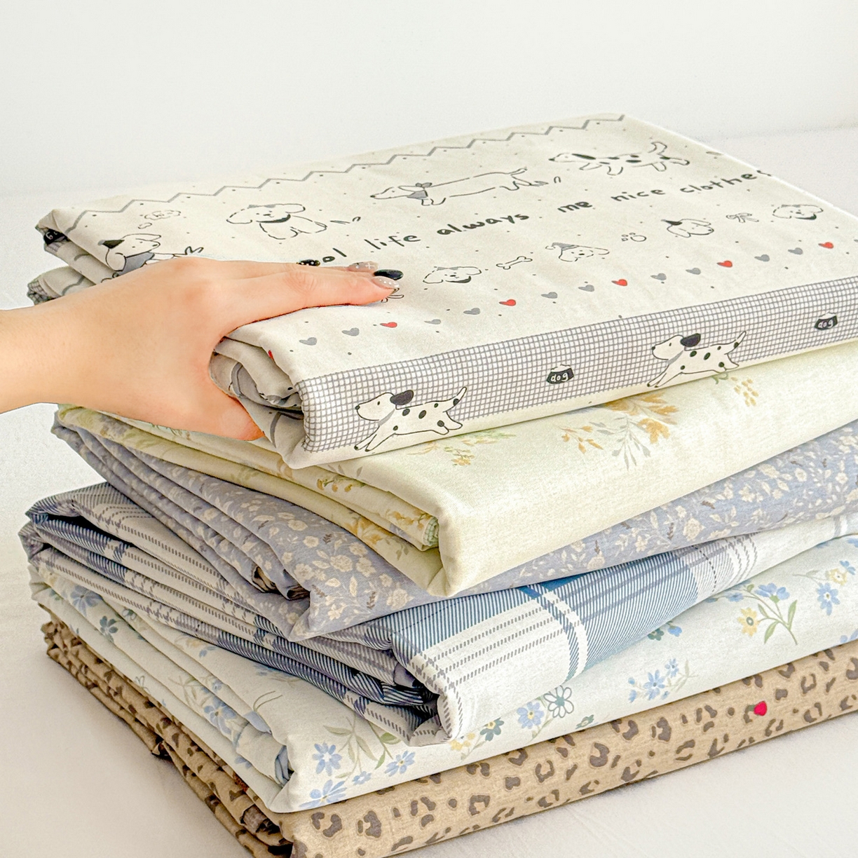 91家纺网 家纺一手货源 找家纺 名品家纺 2026新款100%纯棉床单系列 组合图