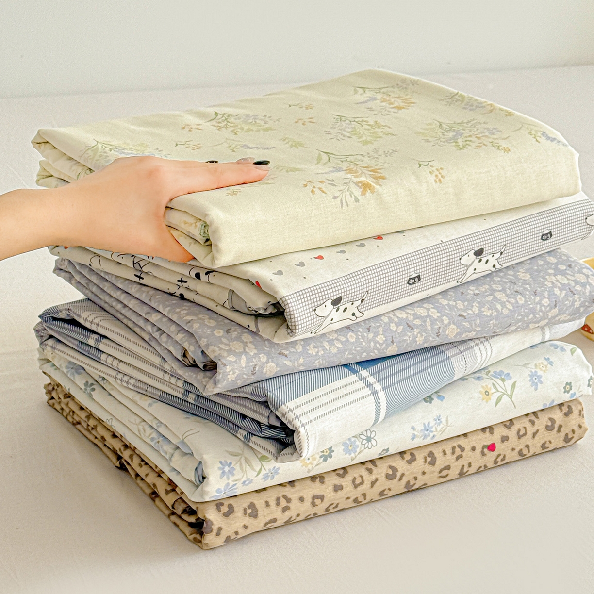 91家纺网 家纺一手货源 找家纺 名品家纺 2026新款100%纯棉床单系列 组合图