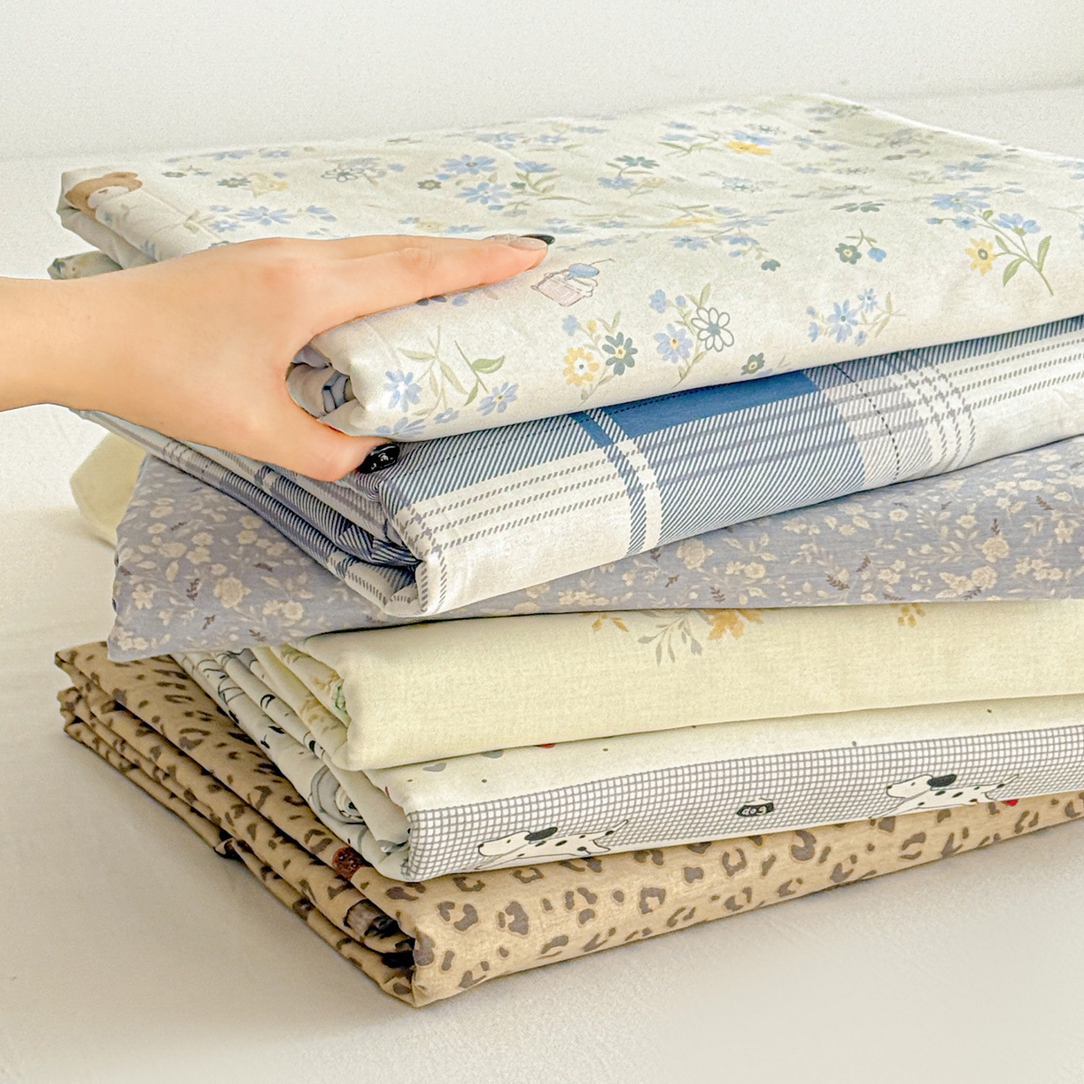 91家纺网 家纺一手货源 找家纺 名品家纺 2026新款100%纯棉床单系列 组合图