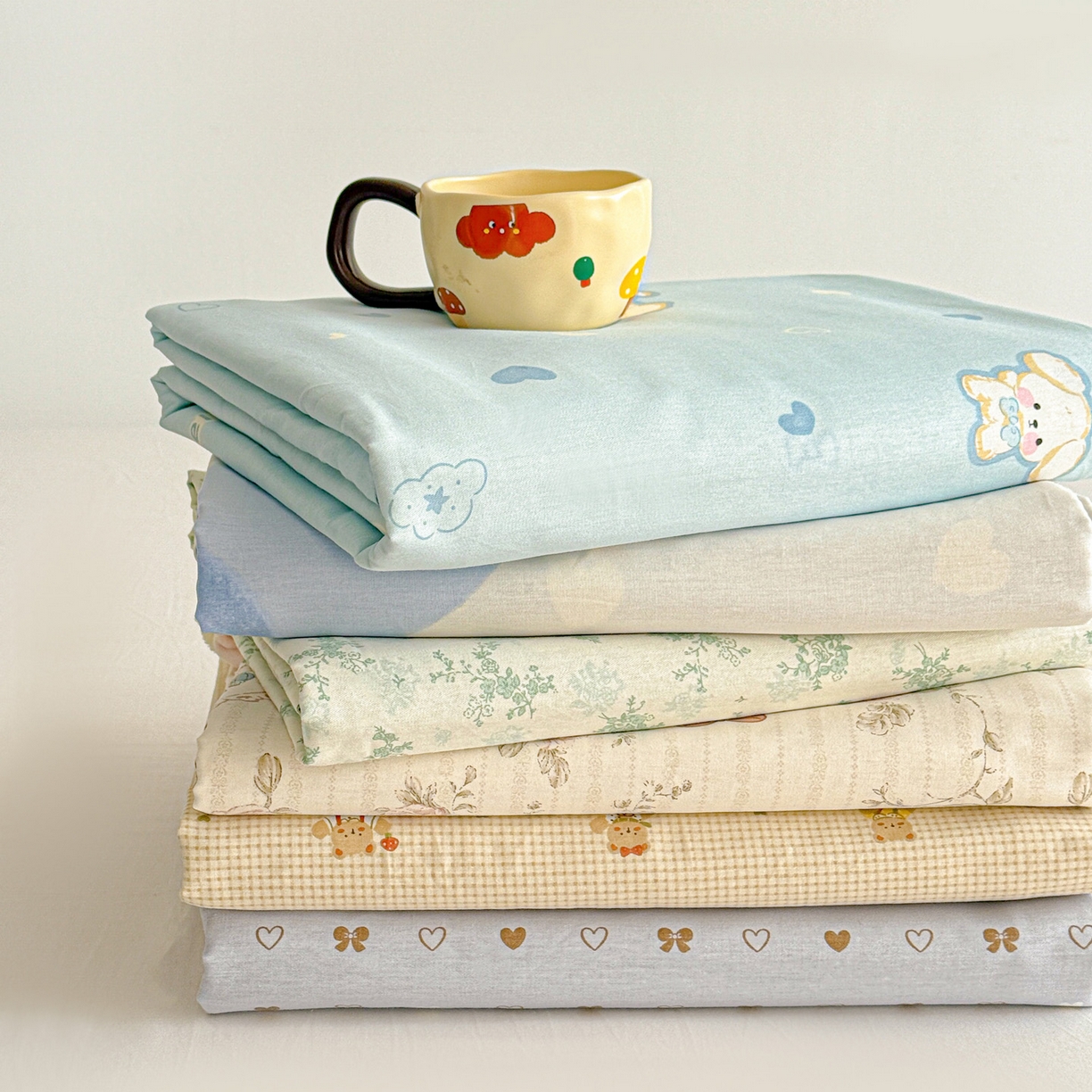 91家纺网 家纺一手货源 找家纺 名品家纺 2026新款100%纯棉床单系列 组合图