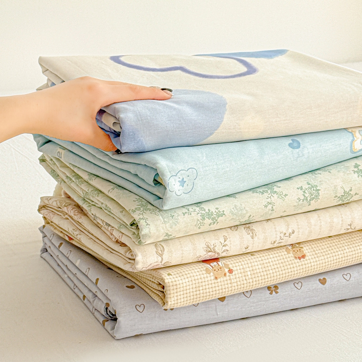 91家纺网 家纺一手货源 找家纺 名品家纺 2026新款100%纯棉床单系列 组合图