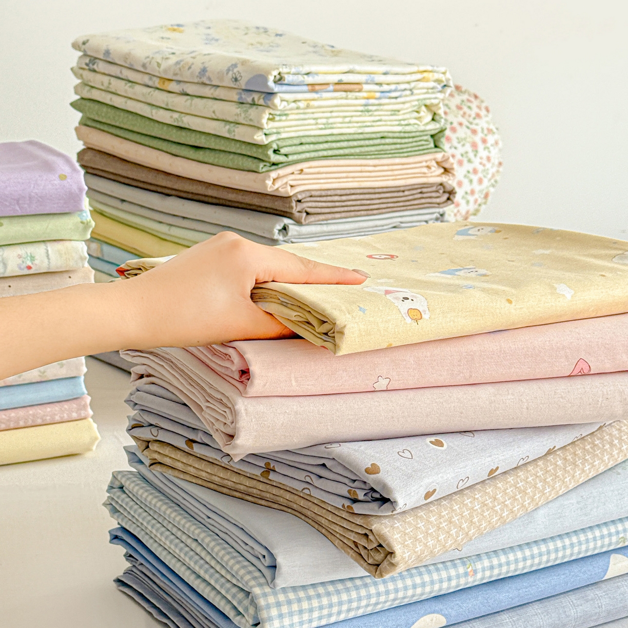 91家纺网 家纺一手货源 找家纺 名品家纺 2026新款100%纯棉床单系列 组合图