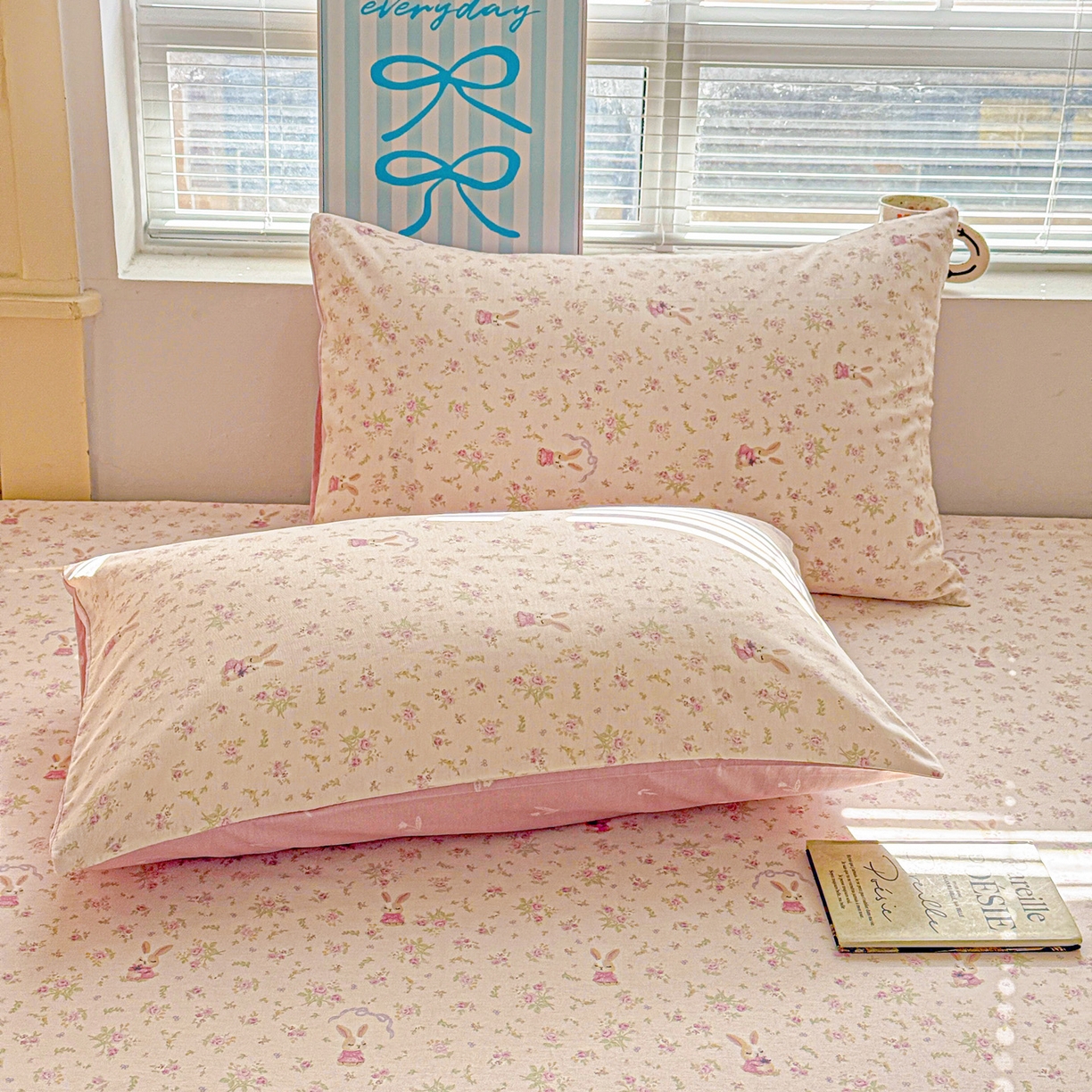 名品家纺 2026新款100%纯棉枕套系列 布拉格兔兔