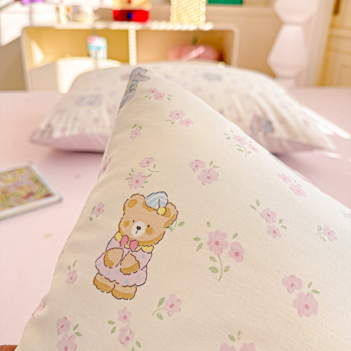 91家纺网 家纺一手货源 找家纺 名品家纺 2026新款100%纯棉枕套系列 春日来信