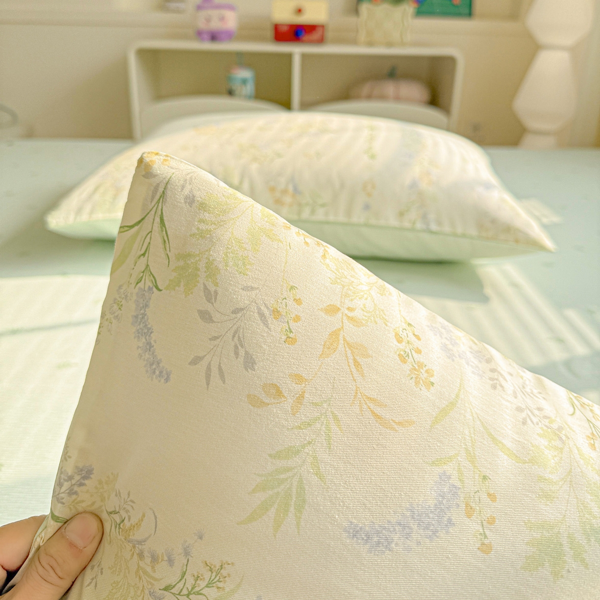 91家纺网 家纺一手货源 找家纺 名品家纺 2026新款100%纯棉枕套系列 春野絮语