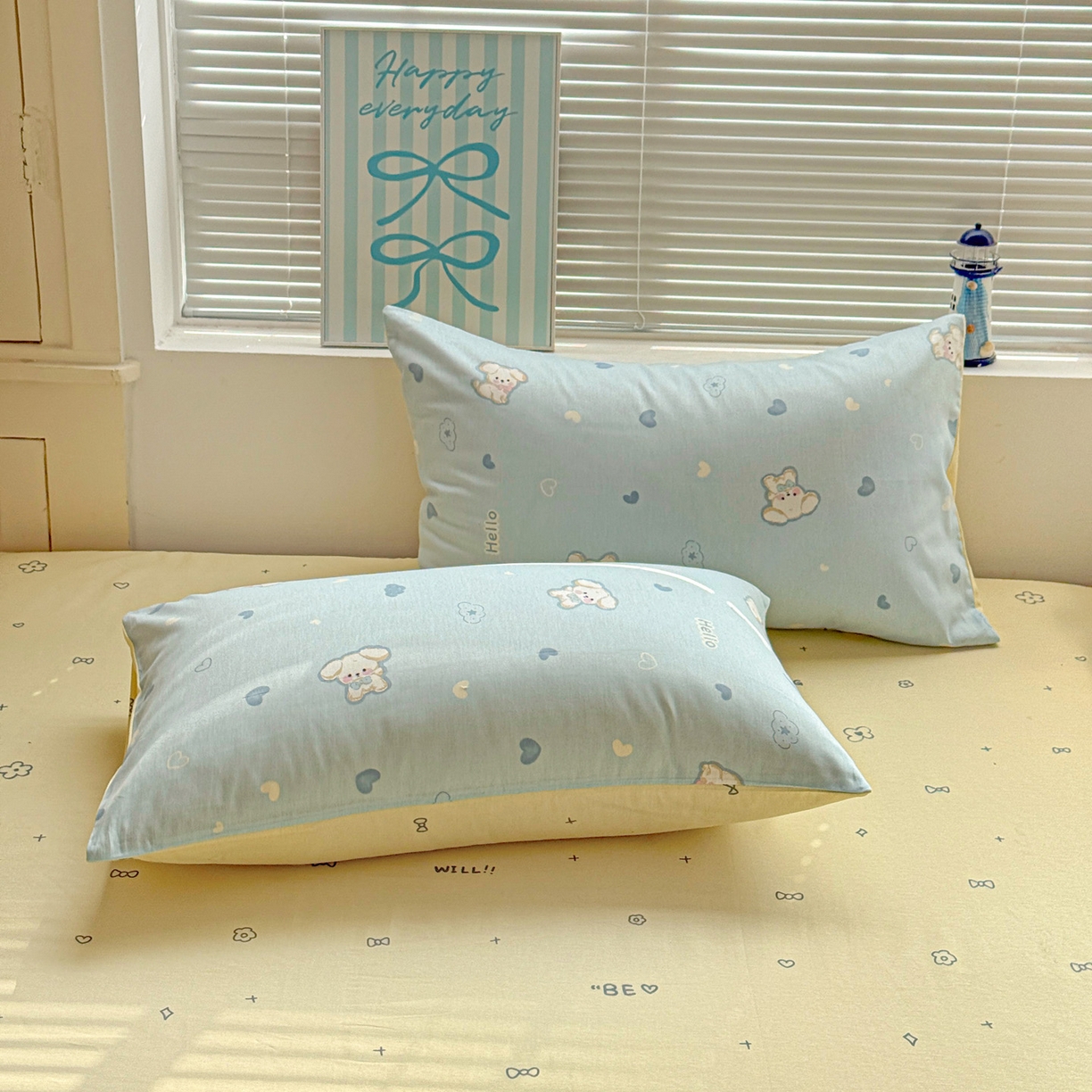 名品家纺 2026新款100%纯棉枕套系列 哈基米