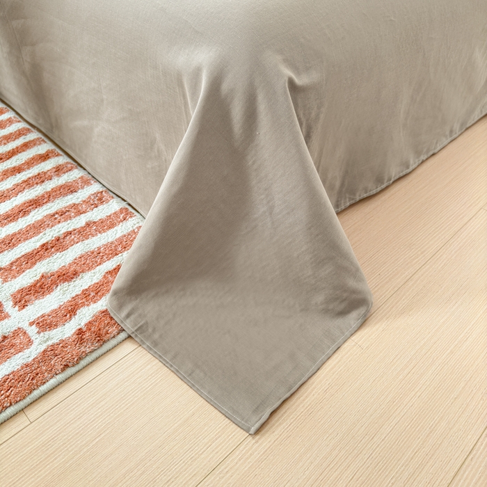 91家纺网 家纺一手货源 找家纺 （总）优彩 2025新款全棉双层纱四件套