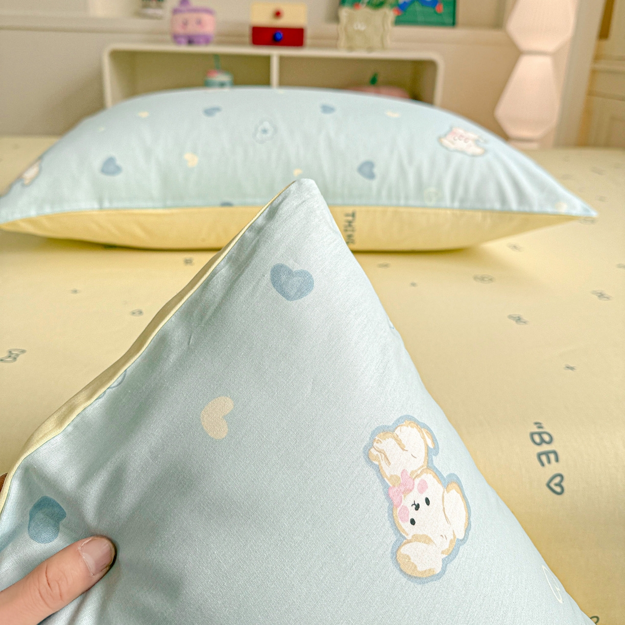 91家纺网 家纺一手货源 找家纺 名品家纺 2026新款100%纯棉枕套系列 哈基米