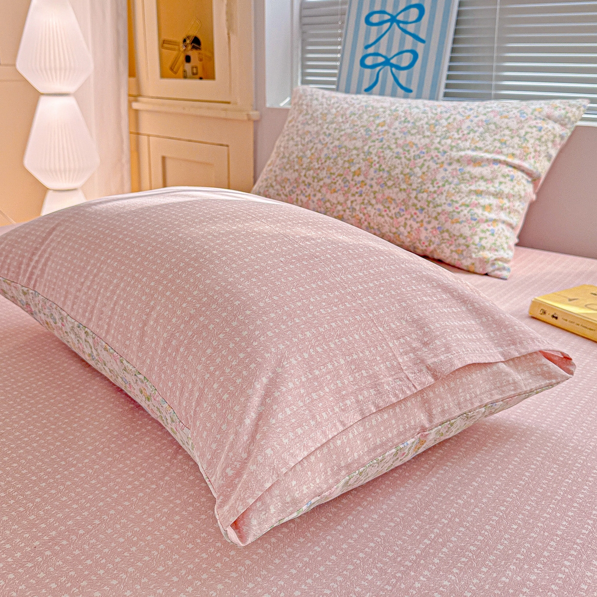 91家纺网 家纺一手货源 找家纺 名品家纺 2026新款100%纯棉枕套系列 花夕印象