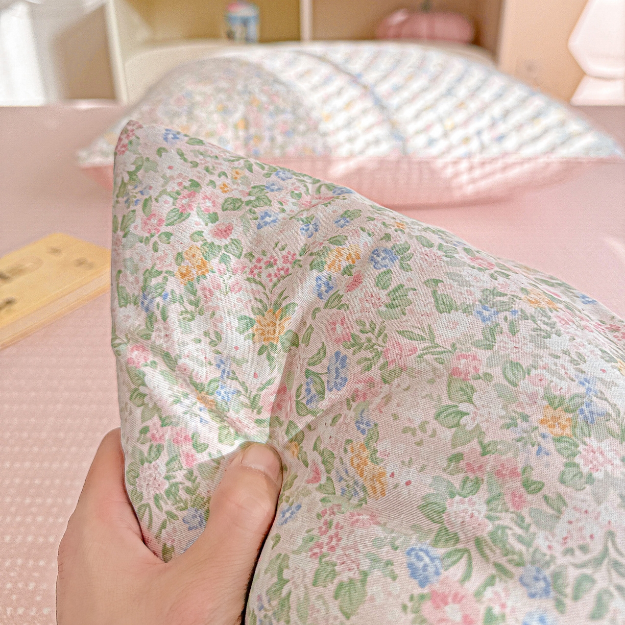 91家纺网 家纺一手货源 找家纺 名品家纺 2026新款100%纯棉枕套系列 花夕印象