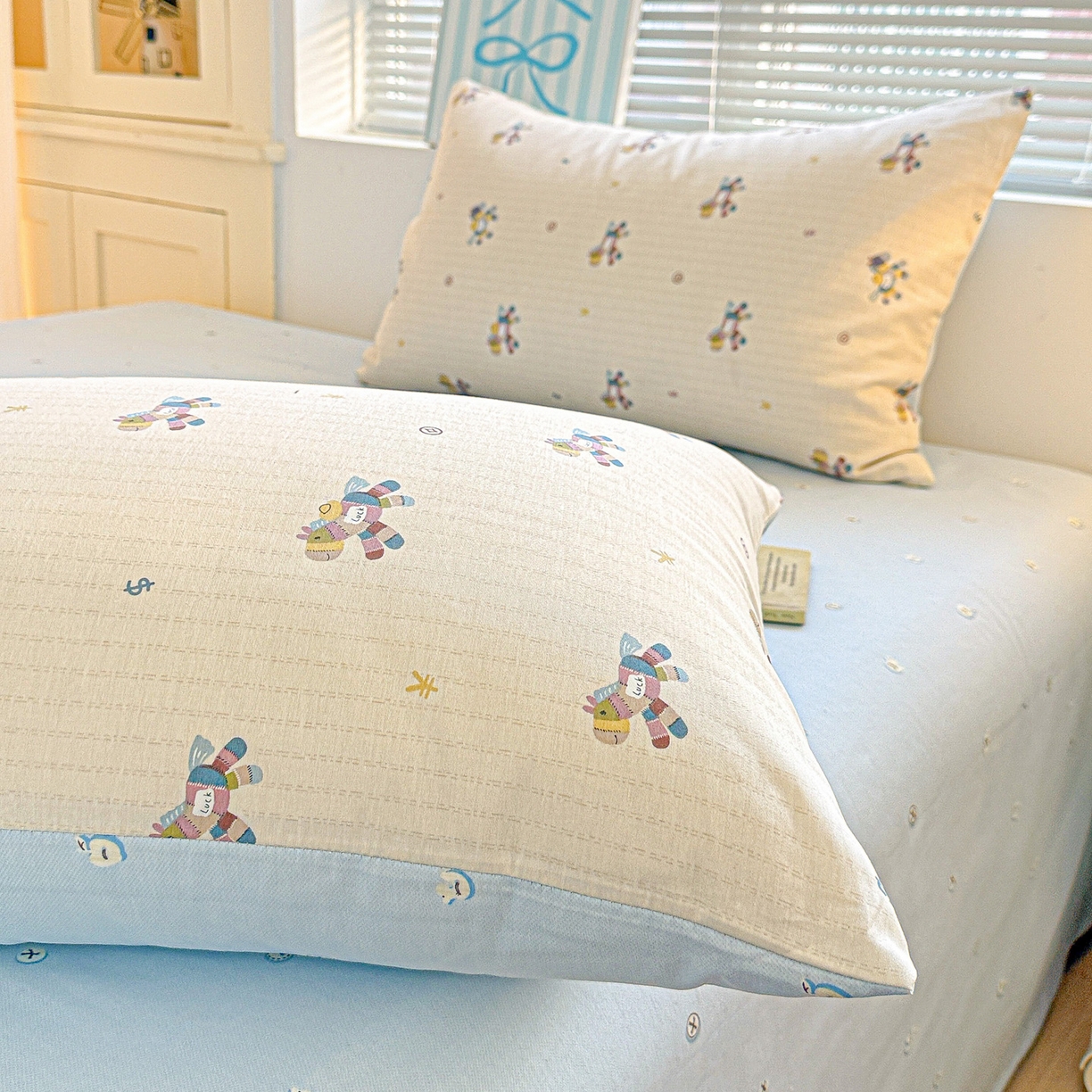 91家纺网 家纺一手货源 找家纺 名品家纺 2026新款100%纯棉枕套系列 马上有钱