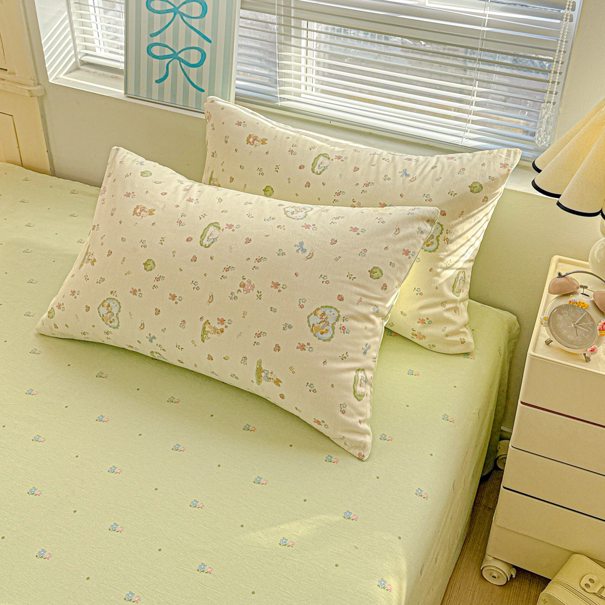 91家纺网 家纺一手货源 找家纺 名品家纺 2026新款100%纯棉枕套系列 蘑菇电话