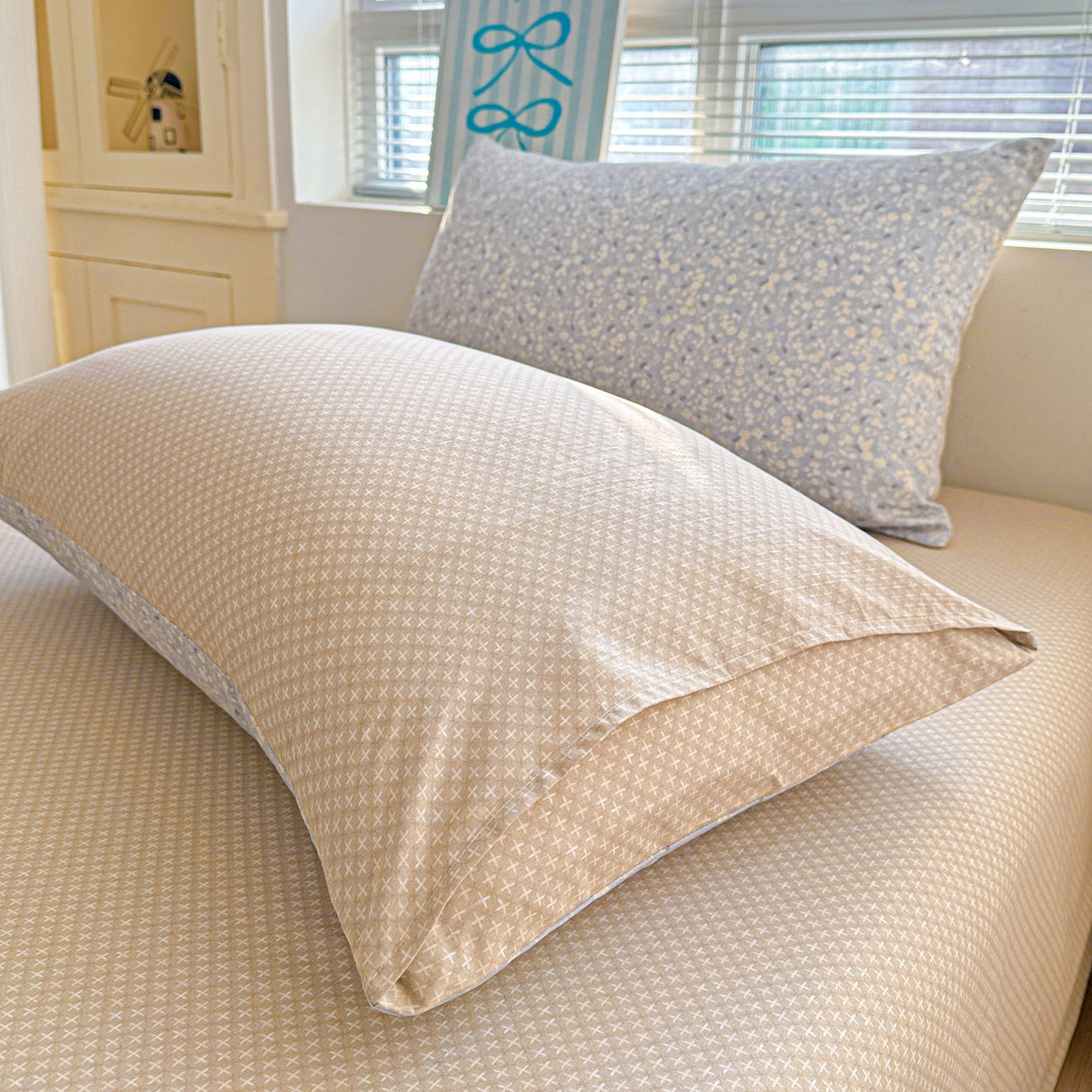 91家纺网 家纺一手货源 找家纺 名品家纺 2026新款100%纯棉枕套系列 陌上海棠