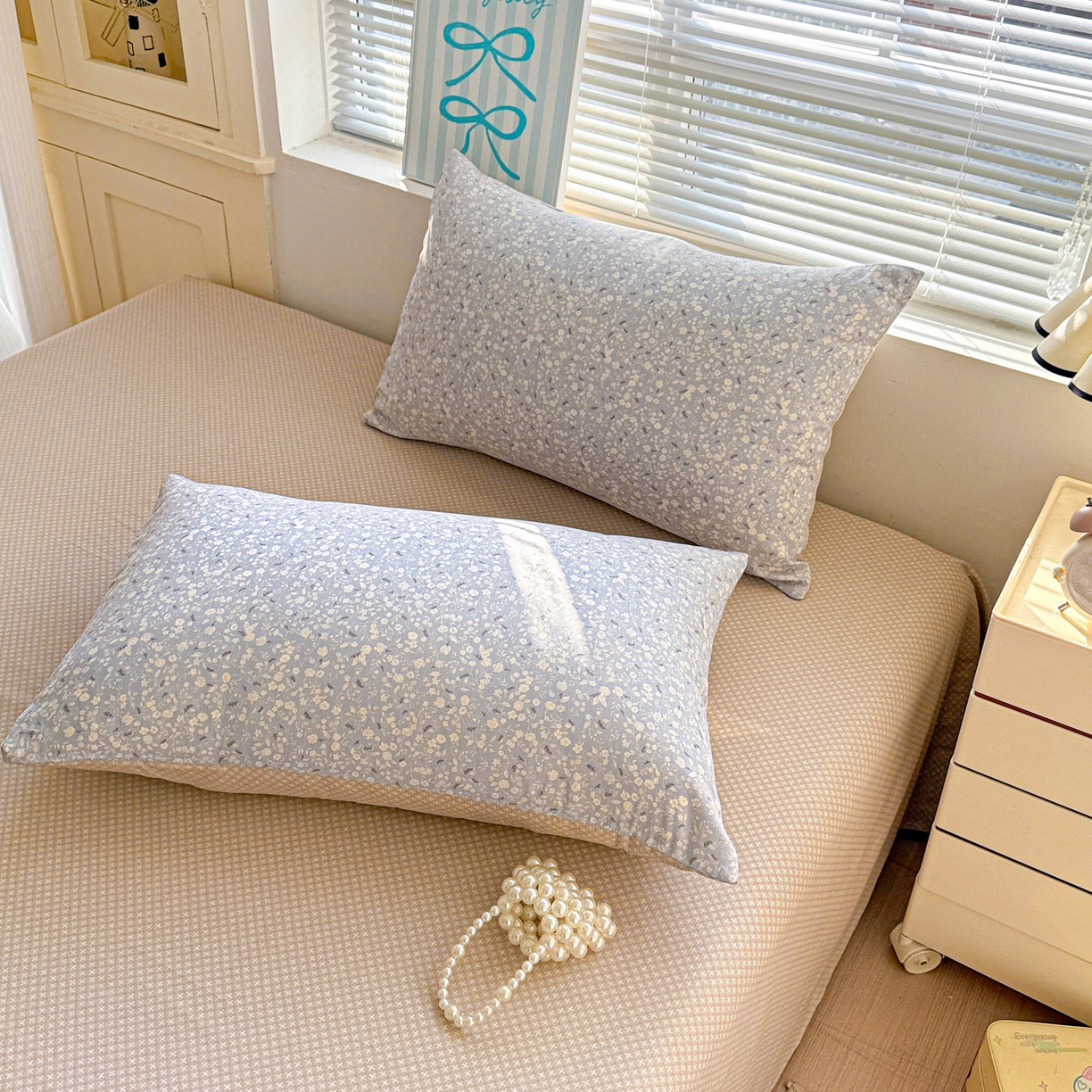 91家纺网 家纺一手货源 找家纺 名品家纺 2026新款100%纯棉枕套系列 陌上海棠