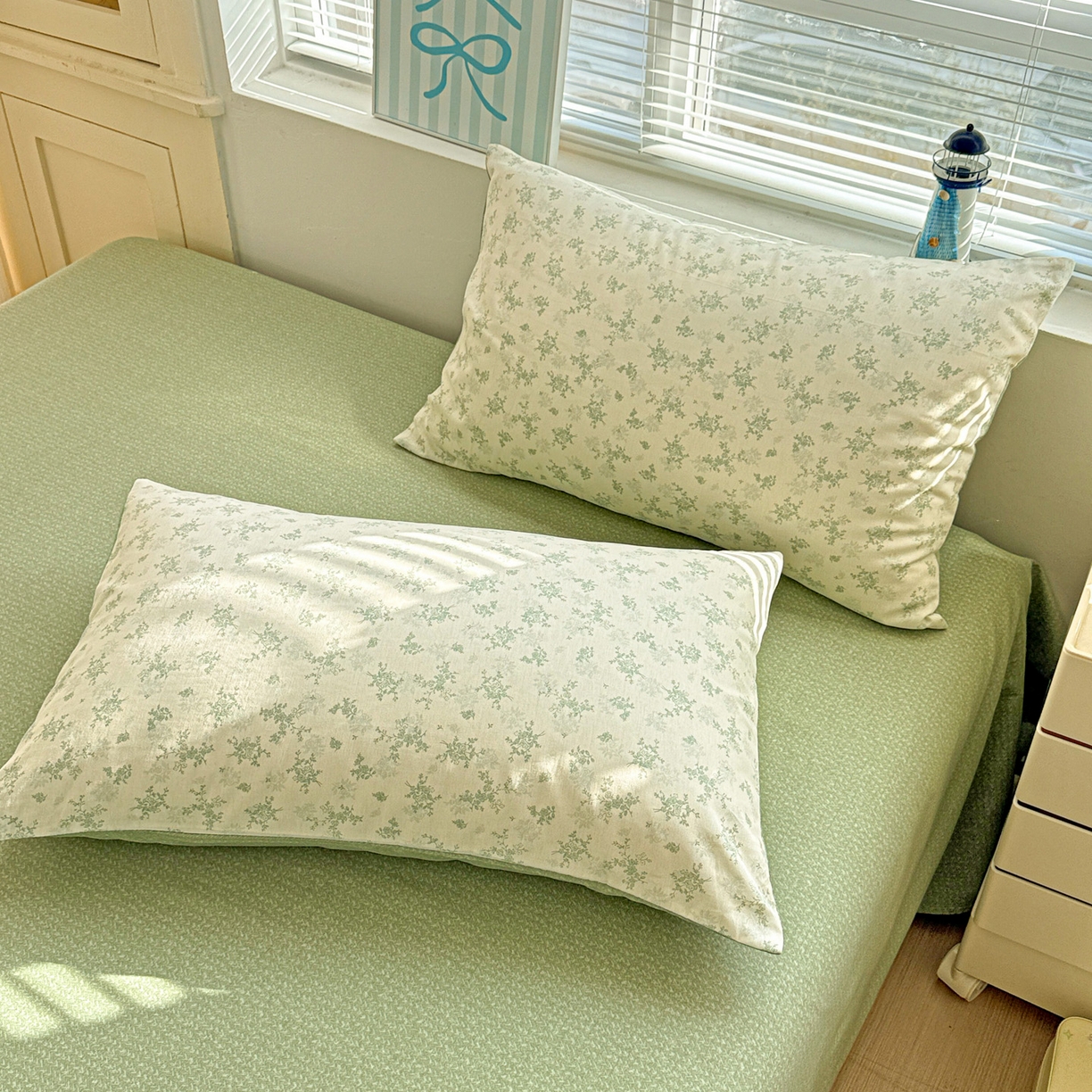 91家纺网 家纺一手货源 找家纺 名品家纺 2026新款100%纯棉枕套系列 清清文絮