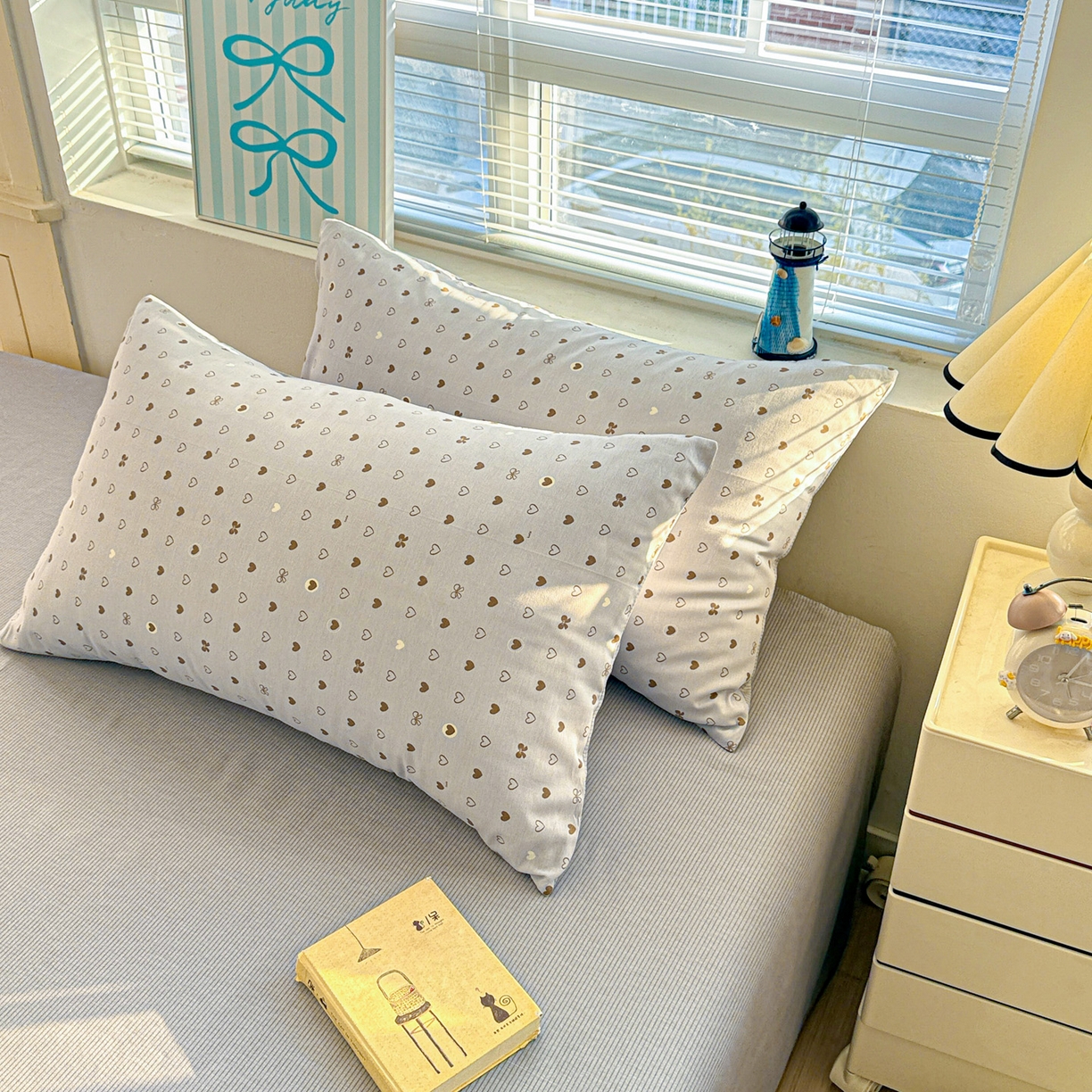 91家纺网 家纺一手货源 找家纺 名品家纺 2026新款100%纯棉枕套系列 数字心情