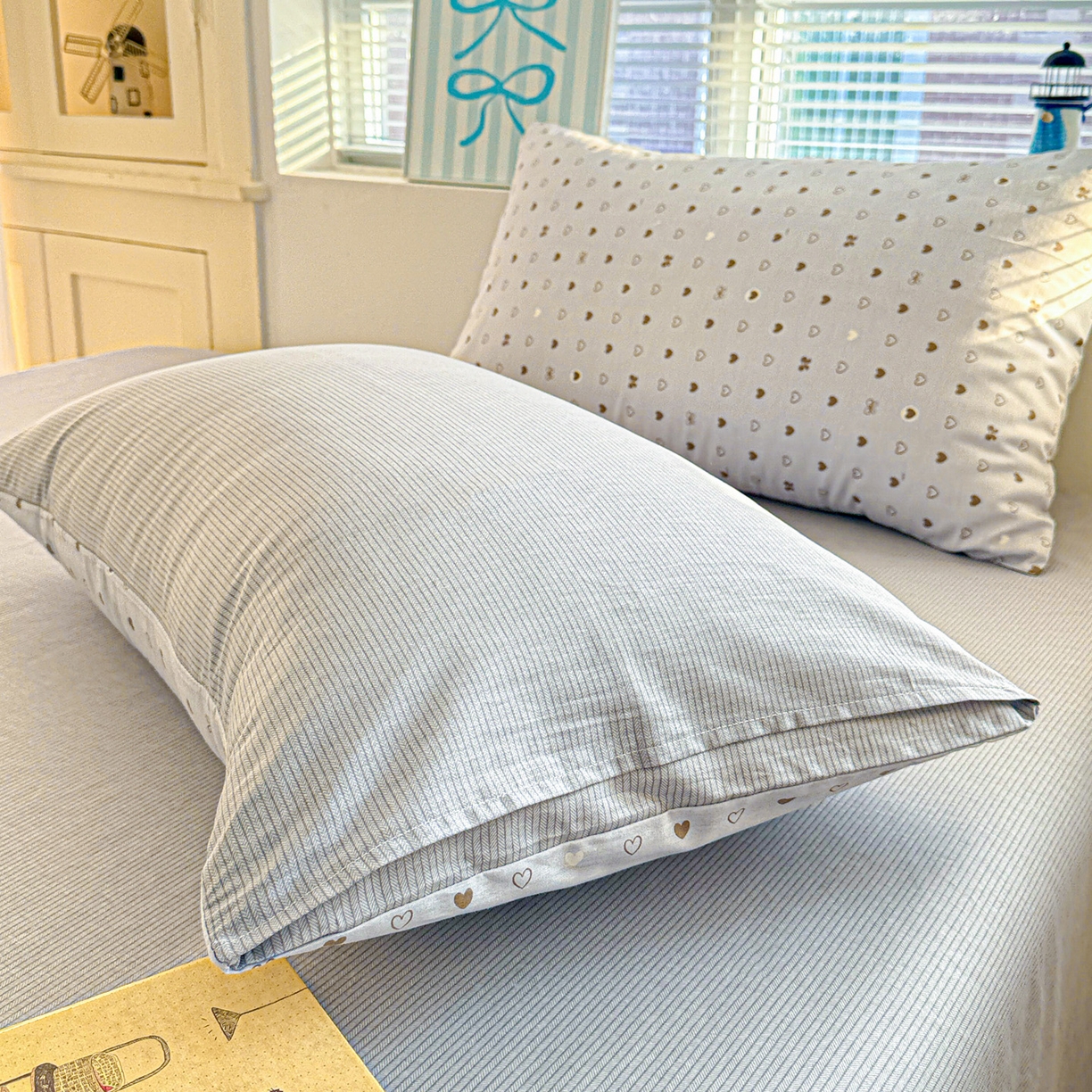 91家纺网 家纺一手货源 找家纺 名品家纺 2026新款100%纯棉枕套系列 数字心情