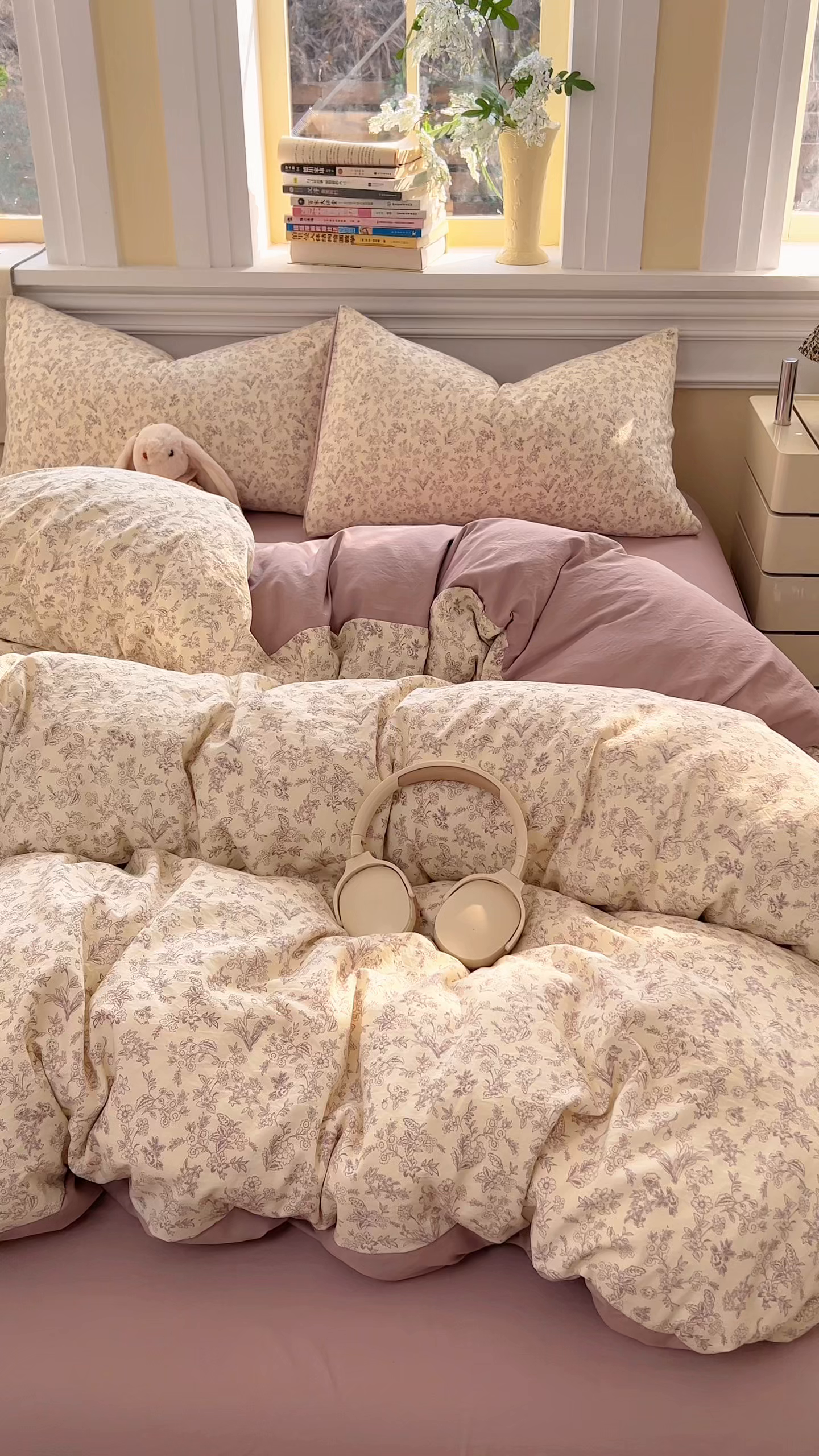 91家纺网 家纺一手货源 找家纺 玉海棠家纺 2026新款古法水洗仿棉云感纱四件套 南风