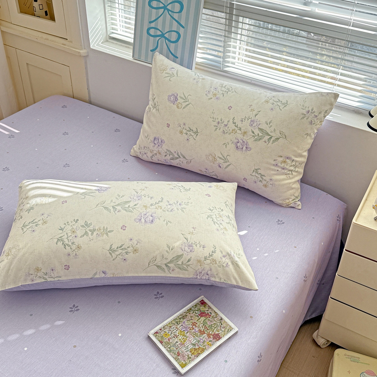 91家纺网 家纺一手货源 找家纺 名品家纺 2026新款100%纯棉枕套系列 芜晴花