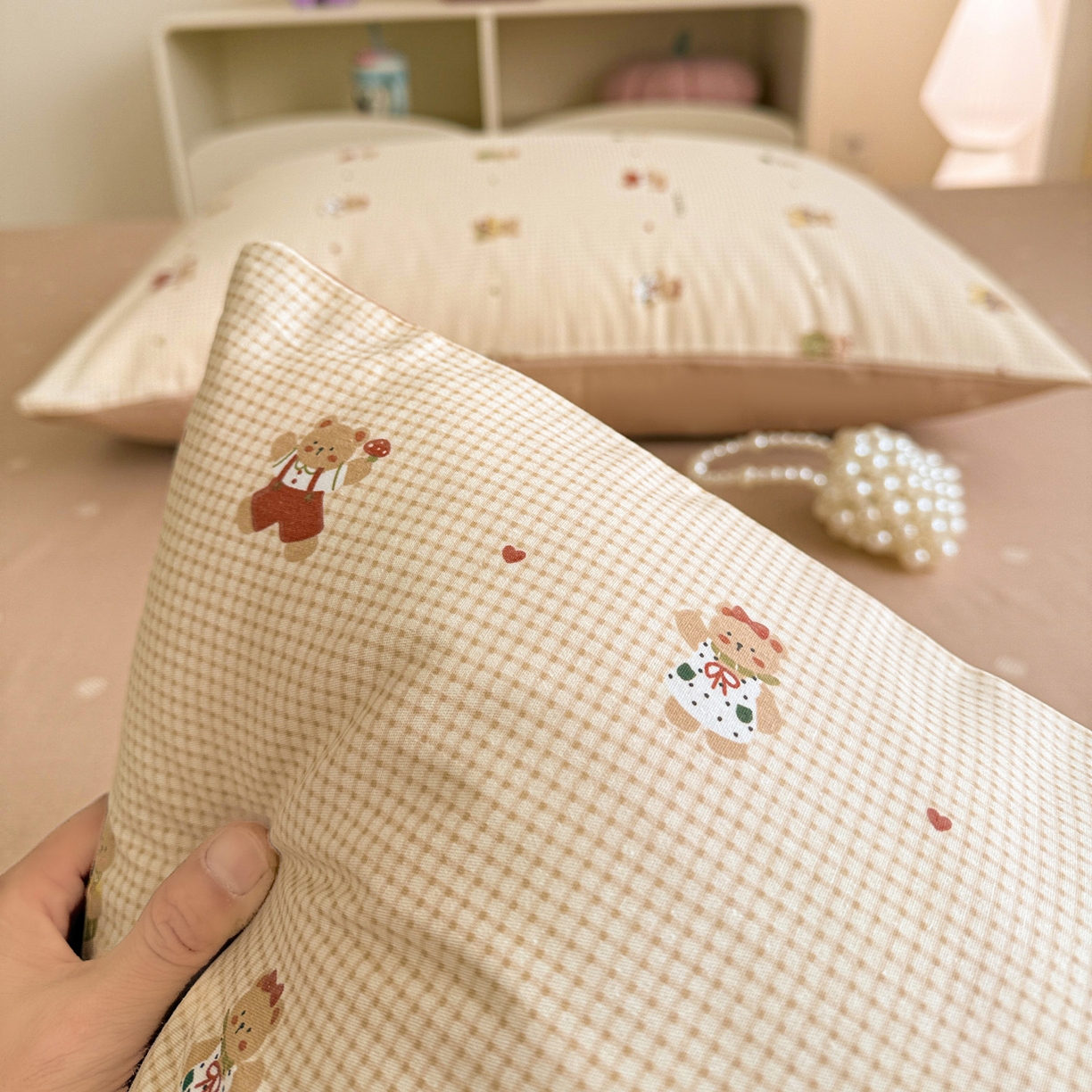 91家纺网 家纺一手货源 找家纺 名品家纺 2026新款100%纯棉枕套系列 爪爪家族