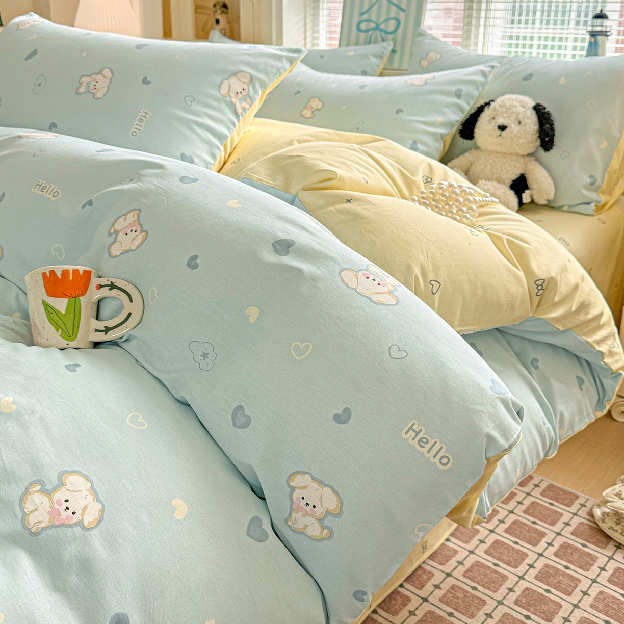 91家纺网 家纺一手货源 找家纺 （总）名品家纺 2026新款100%纯棉四件套系列