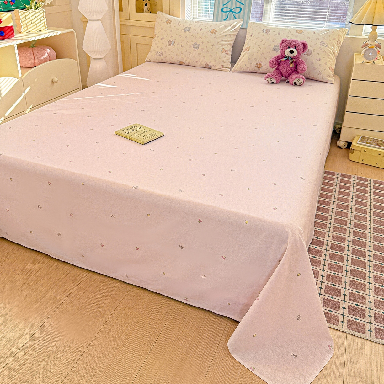 91家纺网 家纺一手货源 找家纺 名品家纺 2026新款100%纯棉四件套系列 春日来信