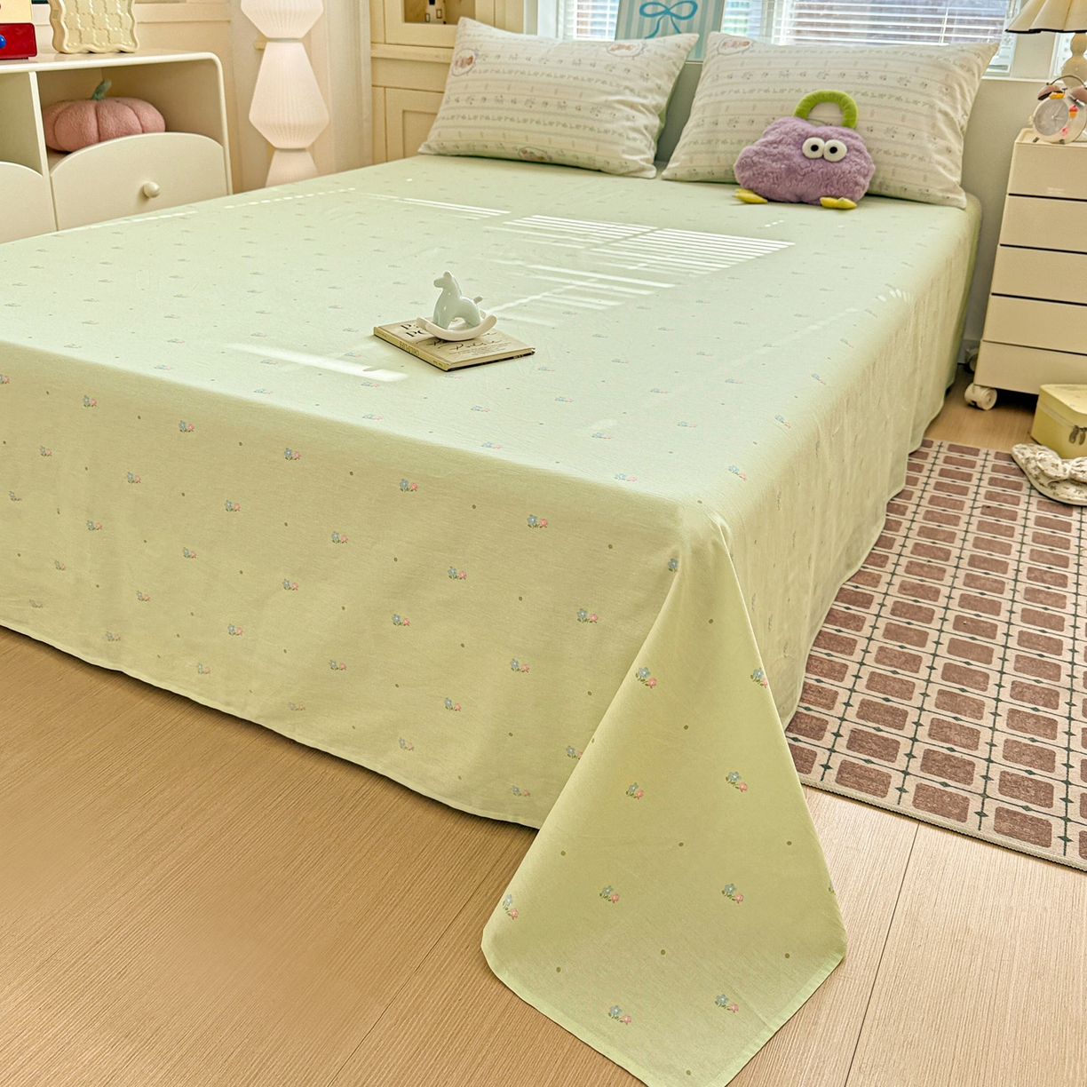 91家纺网 家纺一手货源 找家纺 名品家纺 2026新款100%纯棉四件套系列 提供买家秀 春日小熊