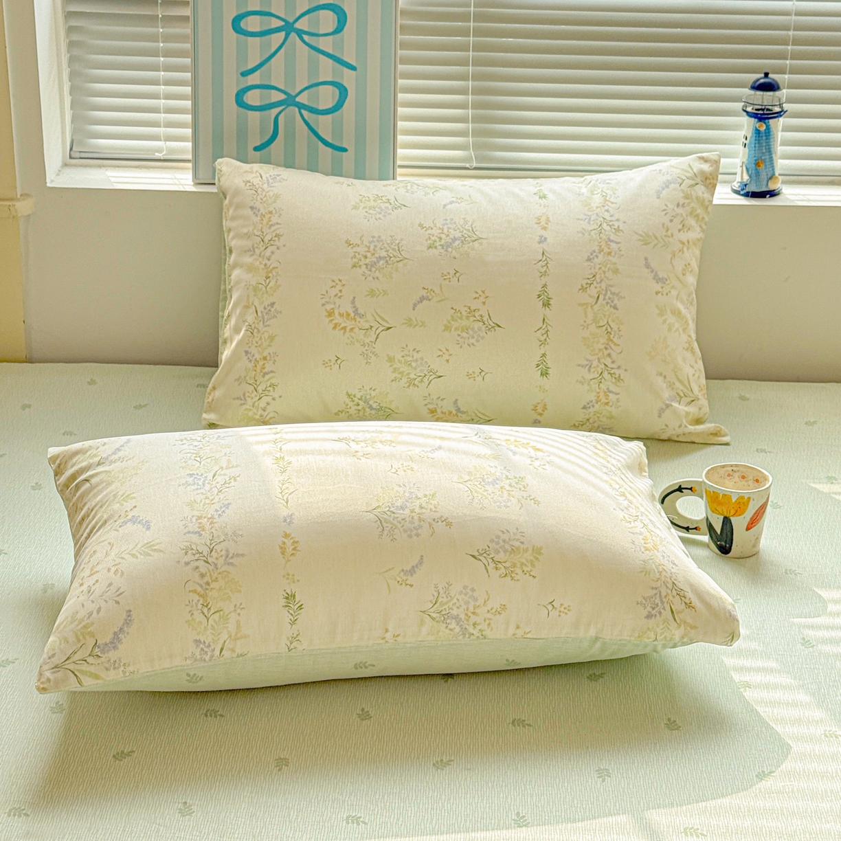 91家纺网 家纺一手货源 找家纺 名品家纺 2026新款100%纯棉四件套系列 春野絮语