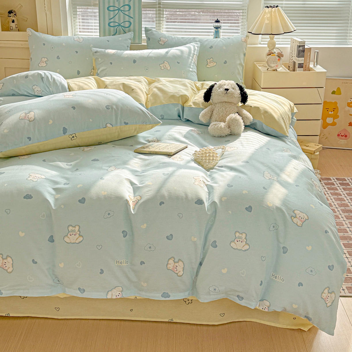 91家纺网 家纺一手货源 找家纺 名品家纺 2026新款100%纯棉四件套系列 提供买家秀 哈基米