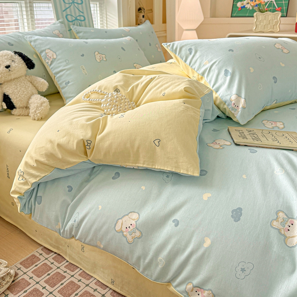 91家纺网 家纺一手货源 找家纺 名品家纺 2026新款100%纯棉四件套系列 提供买家秀 哈基米