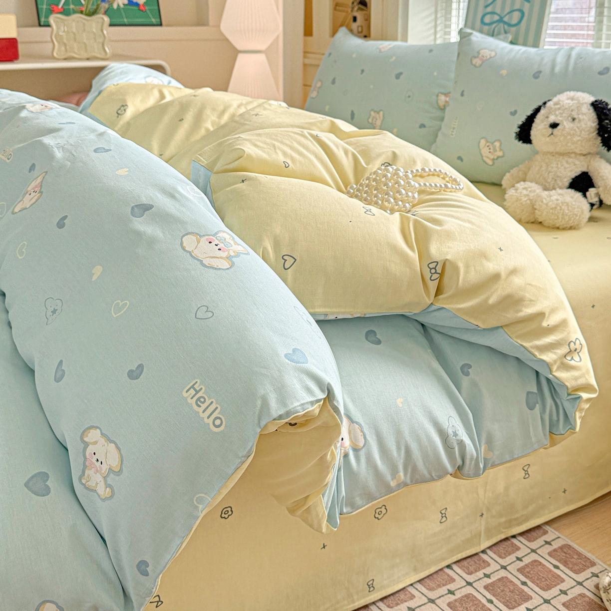 91家纺网 家纺一手货源 找家纺 名品家纺 2026新款100%纯棉四件套系列 提供买家秀 哈基米