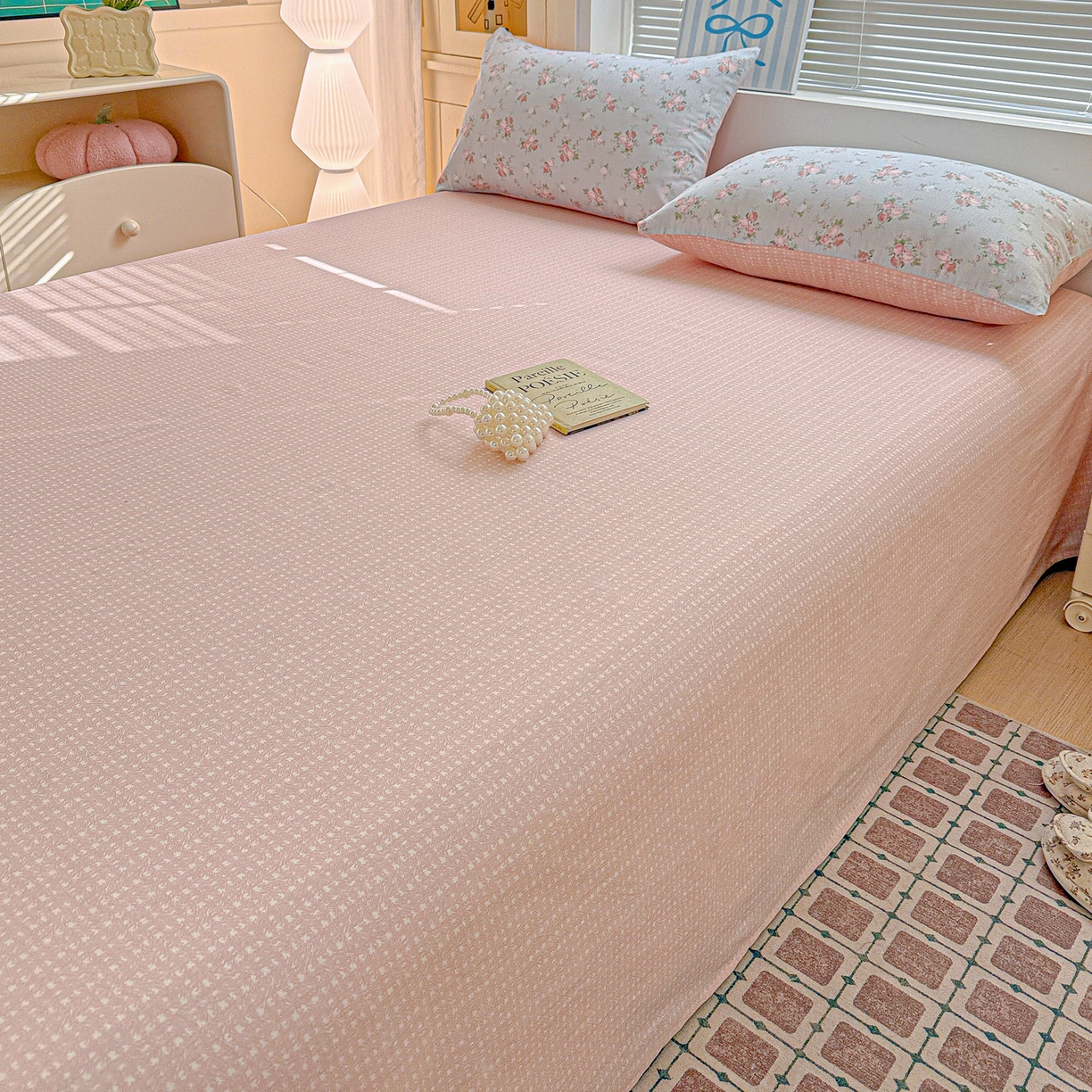 91家纺网 家纺一手货源 找家纺 名品家纺 2026新款100%纯棉四件套系列 冷羽花园