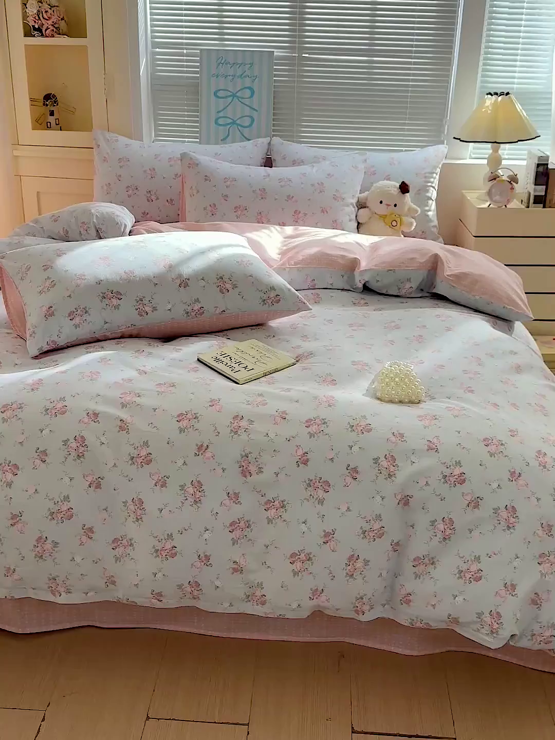 91家纺网 家纺一手货源 找家纺 名品家纺 2026新款100%纯棉四件套系列 冷羽花园