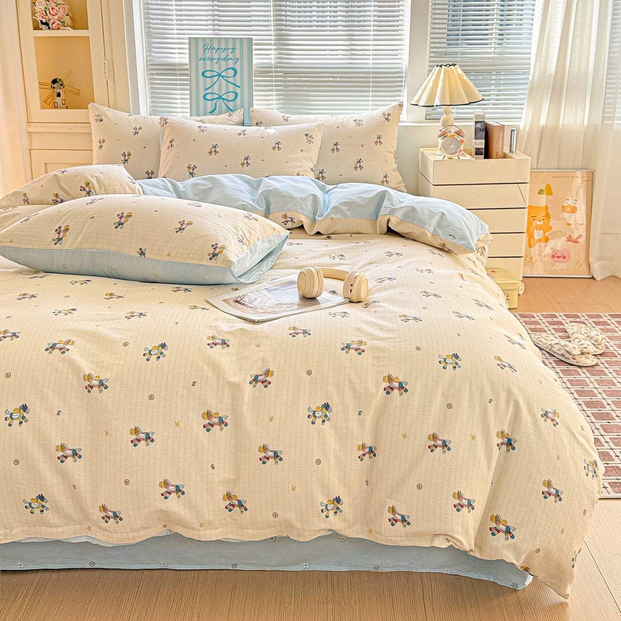 91家纺网 家纺一手货源 找家纺 名品家纺 2026新款100%纯棉四件套系列 马上有钱