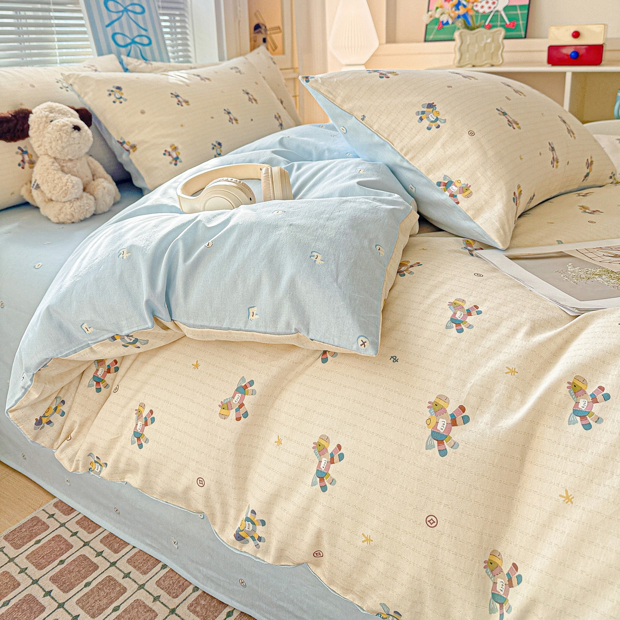 91家纺网 家纺一手货源 找家纺 名品家纺 2026新款100%纯棉四件套系列 马上有钱