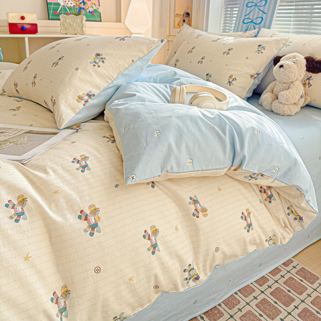 91家纺网 家纺一手货源 找家纺 名品家纺 2026新款100%纯棉四件套系列 马上有钱