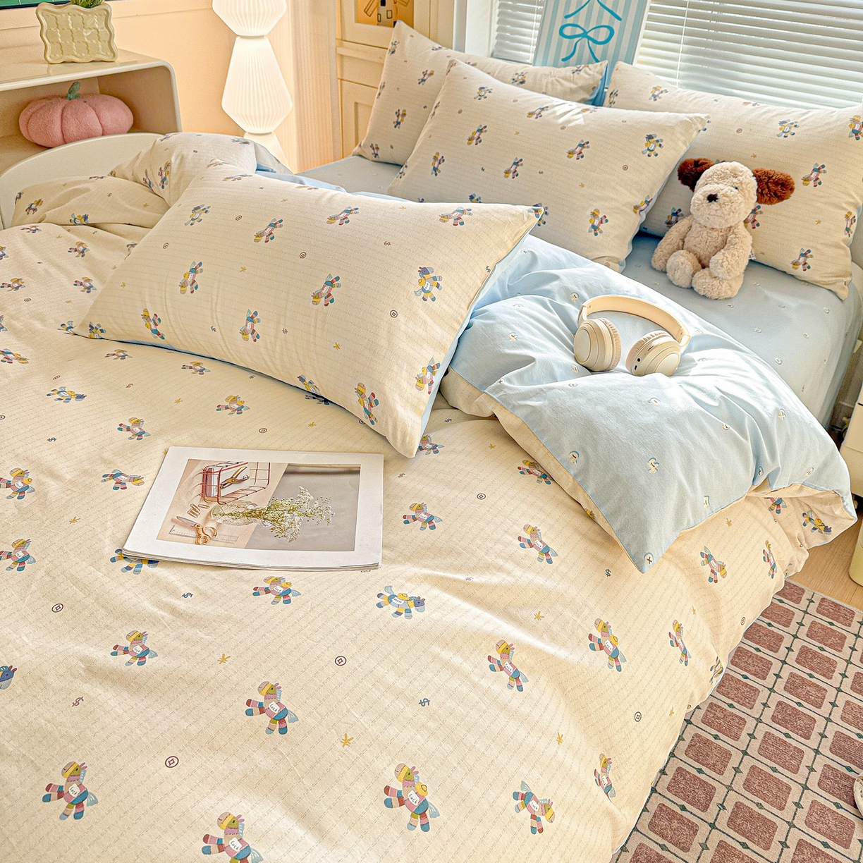 91家纺网 家纺一手货源 找家纺 名品家纺 2026新款100%纯棉四件套系列 马上有钱