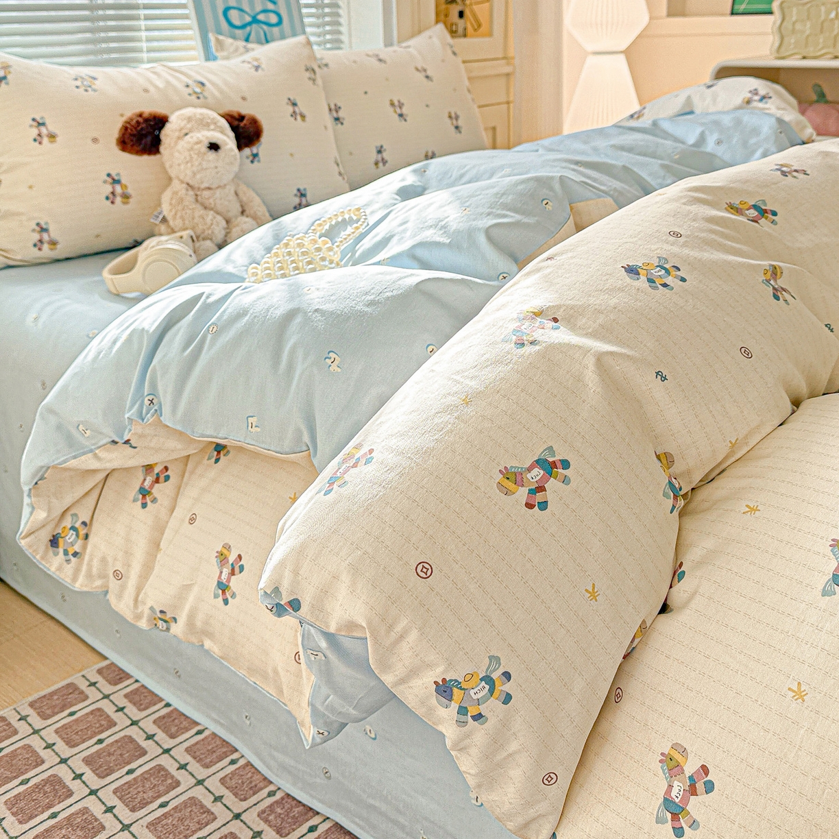 91家纺网 家纺一手货源 找家纺 名品家纺 2026新款100%纯棉四件套系列 马上有钱