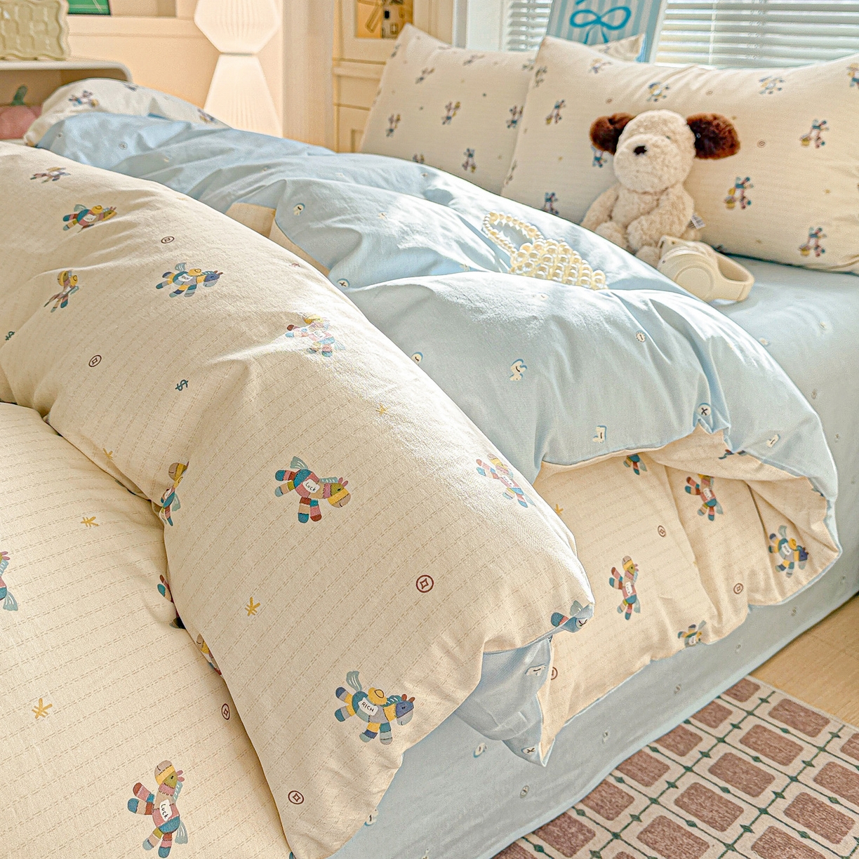 91家纺网 家纺一手货源 找家纺 名品家纺 2026新款100%纯棉四件套系列 马上有钱