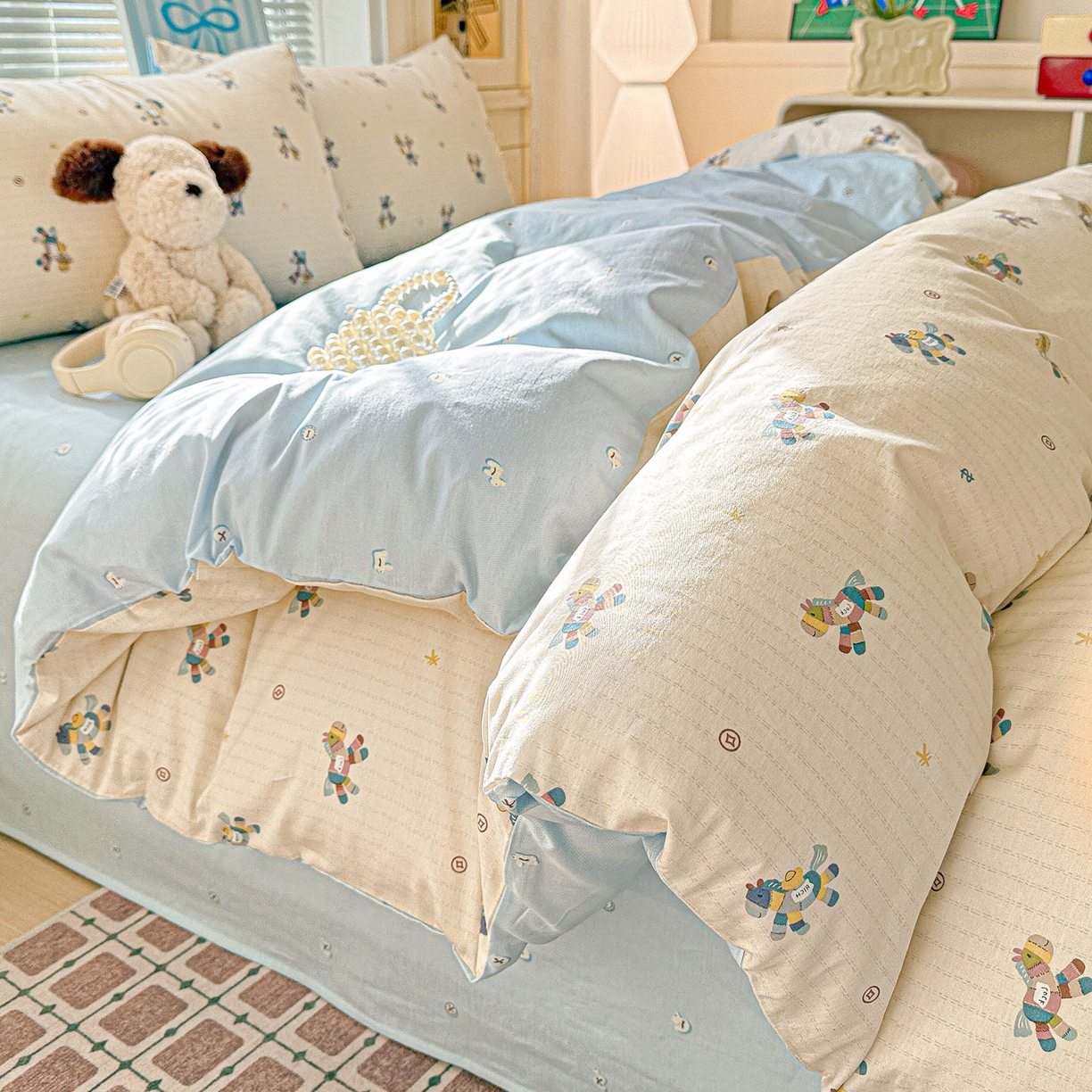 91家纺网 家纺一手货源 找家纺 名品家纺 2026新款100%纯棉四件套系列 马上有钱